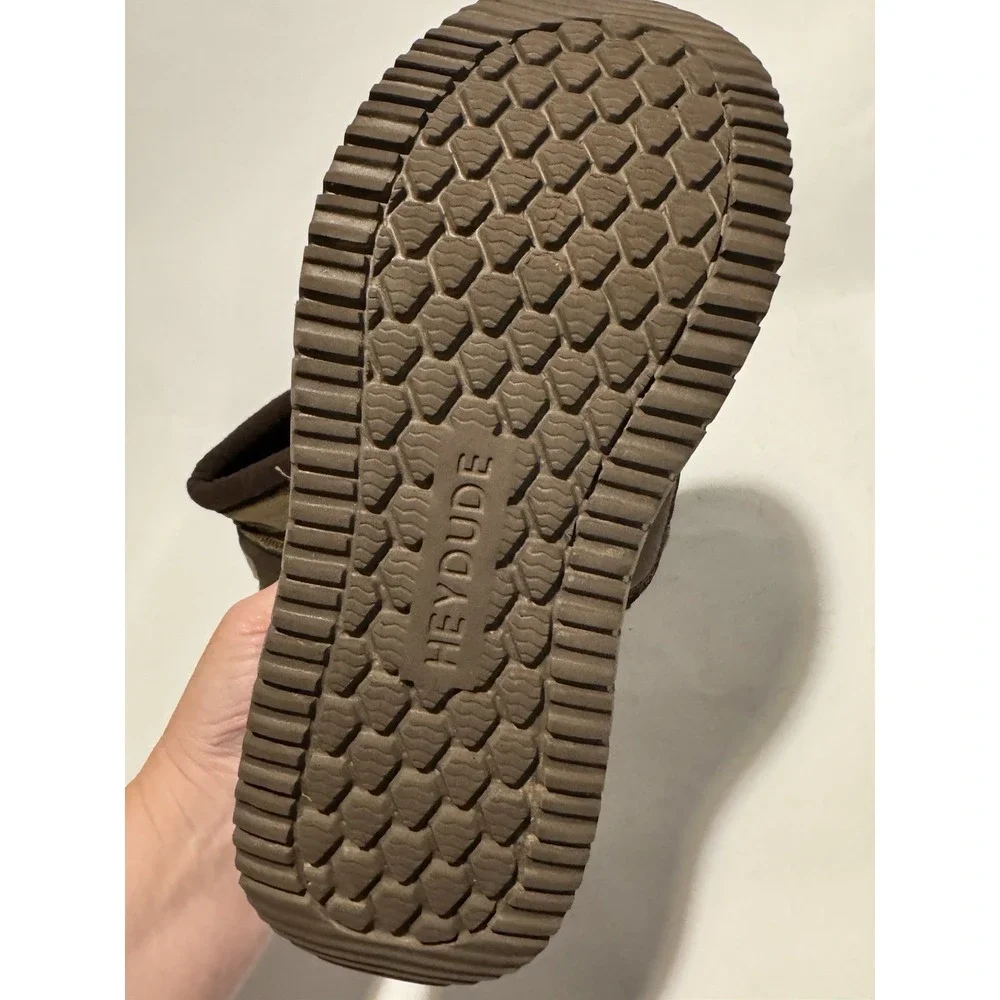 Hey Dude Bradley Men's US 9 Brown Canvas Lace Up